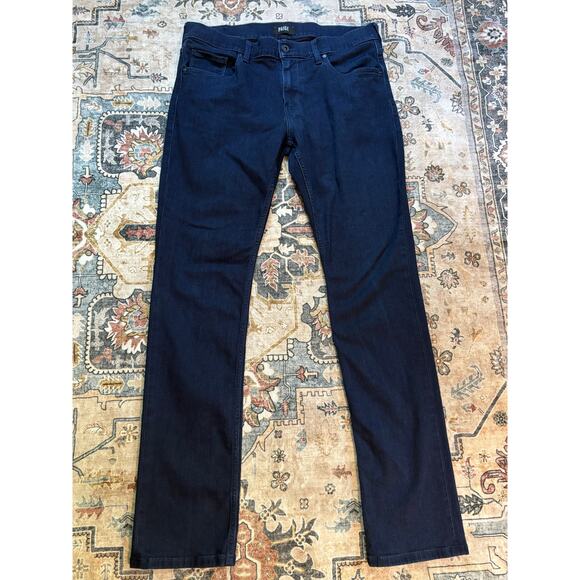 Paige Men's Federal Jeans Dark Wash Size 34 X 32